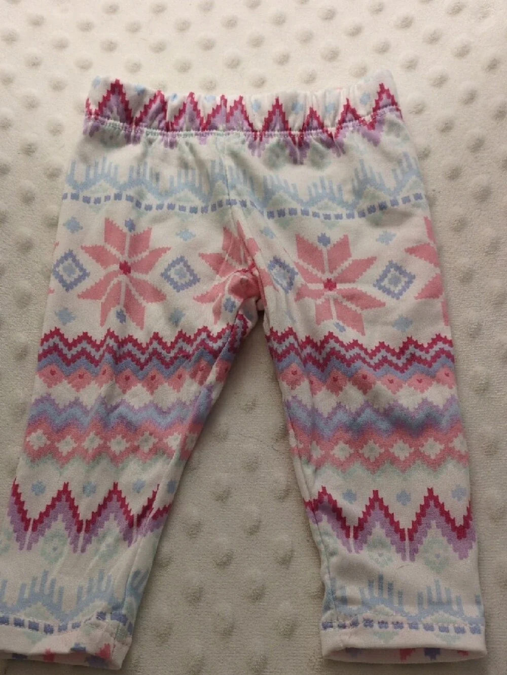 btween Pastel Fair Isle Pink & Blue Leggings Set, 6m - Picture 9 of 9